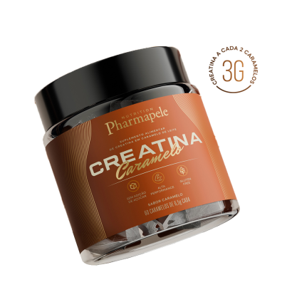 imagem creatina caramelo solta + selo
